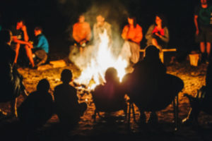 australian campfire toasting marshmallow